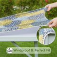 thumbnail image 6 of Bohemian Print Elastic Edge Square Table Cover for Outdoor Patio and Kitchen Table Decor, 6 of 6