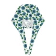 thumbnail image 3 of Kdxio Blue Sunflowers Pattern Turban Hat for Women Men Comfortable Adjustable Cleaning Working Cap with Sweatband, 3 of 8