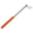 thumbnail image 1 of Unique Bargains Telescopic Handheld Flagpoles 1.6M Portable Pole 7 Sections Orange, 1 of 7