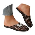 thumbnail image 3 of Ticikt Women's Jelly Sandals Slingback Bling Beach 80s 90s Retro Flat Shoes, 3 of 9