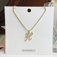 thumbnail image 6 of Calligraphy Alphabet Initial Letters Pearl Necklace, 6 of 13