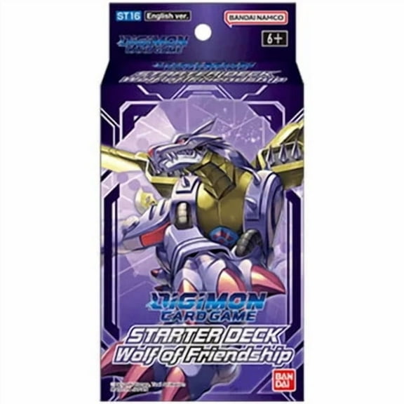 BANDAI  Digimon Card Game: Starter Deck - Wolf of Friendship ST16  Card Game  Ages 6   2 Players  30 Minutes Playing Time