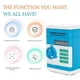 thumbnail image 2 of Piggy Bank Automatic Mini Security Coin Cash Savings Box Red, 2 of 5
