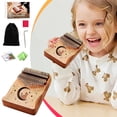 thumbnail image 1 of Thumb Piano, Portable 17 Keys Finger Piano with Tune Hammer and Study Instruction,Musical Instruments Birthday Gift for Kid Adult Beginners Professional(Brown), 1 of 8