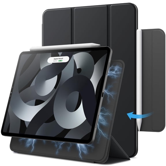JETech Magnetic Case for iPad Air M4/M3/M2 (2026/2025/2024), iPad Air 5/4, iPad Pro 11 (Black)