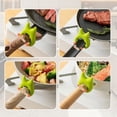thumbnail image 3 of Pinces de Service Compactes Petite Cuillère Support de Casserole Spatule Clips Résistants à la Chaleur Antidérapants en Silicone Support de Cuillère Repose-Cuillère Amusant pour Cuisine Gadget, 3 of 8