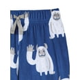 thumbnail image 3 of Wonder Nation Boys Long Sleeve Button Front Pajama Top and Pants Set, 2-Piece, Sizes 4-18, 3 of 3