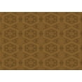 thumbnail image 1 of Ahgly Company Indoor Rectangle Patterned Dark Bronze Brown Area Rugs, 5' x 7', 1 of 6