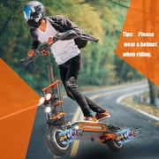 Electric Scooter for Adults and Teen, 60V 35Ah Battery Range 60+ Miles, 2*3000W Motor Up to 52 MPH, 11 Tires E-Scooter with Adjustable Seat UL2272