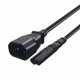 thumbnail image 1 of IEC 3-Pin C14 Male to C7 Female Converter Adapter Cable for PDU UPS Kettle(2.0M), 1 of 5