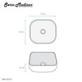 thumbnail image 4 of Chateau 18 Square Ceramic Vessel Sink, 4 of 9