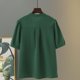 thumbnail image 4 of Fiudx Ofertas de La Semana Camisas Sueltas de Color Sólido de Verano para Mujer, Blusas Plegables de Manga Corta con Cuello Vuelto, 4 of 7