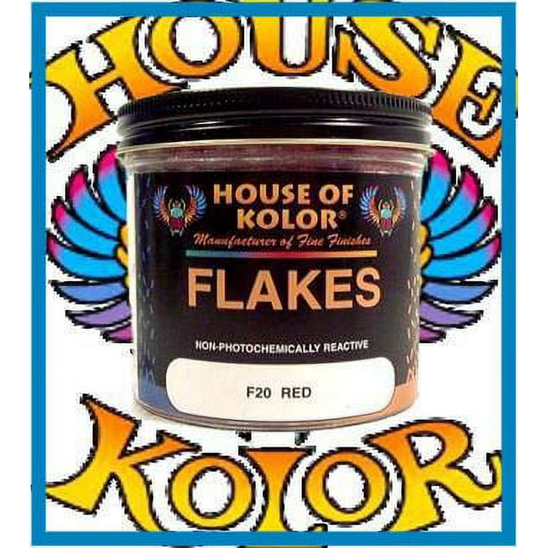 HOUSE of KOLOR フレーク F20 RED HOUSE OF KOLOR F20 RED METAL FLAKES 6 oz-Custom Paint
