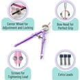 thumbnail image 4 of Mr. Pen- Professional Compass for Geometry, Purple with Extra Leads, Metal Compass with Lock, 4 of 7