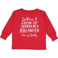 thumbnail image 3 of Inktastic Future Lawyer Like Daddy Boys or Girls Long Sleeve Toddler T-Shirt, 3 of 5