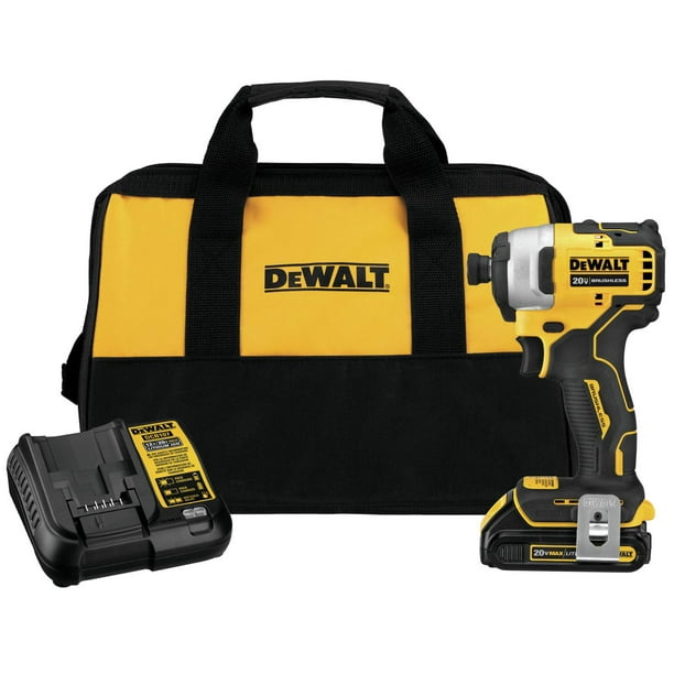 Destornillador de impacto DEWALT ATOMIC 20V MAX* DCF809C1 con 1700 pulgadas/libras