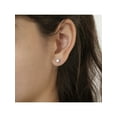 thumbnail image 4 of Hypoallergenic 925 Sterling Silver 4mm CZ Stud Solitaire Toddler Girls Earrings, 4 of 7