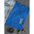 thumbnail image 3 of Flag Stripes Military Graphic Women Royal Blue T-Shirt, Female x-Large, 3 of 4
