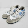 thumbnail image 1 of New Balance 550 Mens 10 White Blue Haze University Retro Sneakers Trainers Adult, 1 of 5