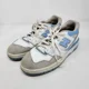 thumbnail image 1 of New Balance 550 Mens 10 White Blue Haze University Retro Sneakers Trainers Adult, 1 of 5