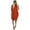 Orange, variant on Plus Size Dress Women's Pocket Loose Dress Ladies Round Neck Casual Knee Length Dress Womens Dresses Orange