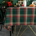 thumbnail image 4 of Halloween Decorations Inflatable Christmas Tablecloth Retro Plaid Tablecloth Round Fabric Table Cover Outdoor Picnic Blanket Festival Wedding Christmas Dining Table Mat, 4 of 9