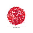thumbnail image 7 of YZEGDCH Outdoor Solar Christmas Balls Lights Tree Lights Waterproof, 1 Pack Red LED Hanging Globe Sphere Lights for Party Wedding Xmas Porch Patio Garden Yard Decorations, 7 of 7