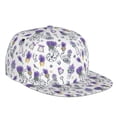 thumbnail image 2 of Uemuo Lavender Bicycle Pattern Women's Baseball Cap,Straight Brim Hat,Golf Dad Hat,Travel Hat,Sun Protection Cap,Everyday Accessory, 2 of 9