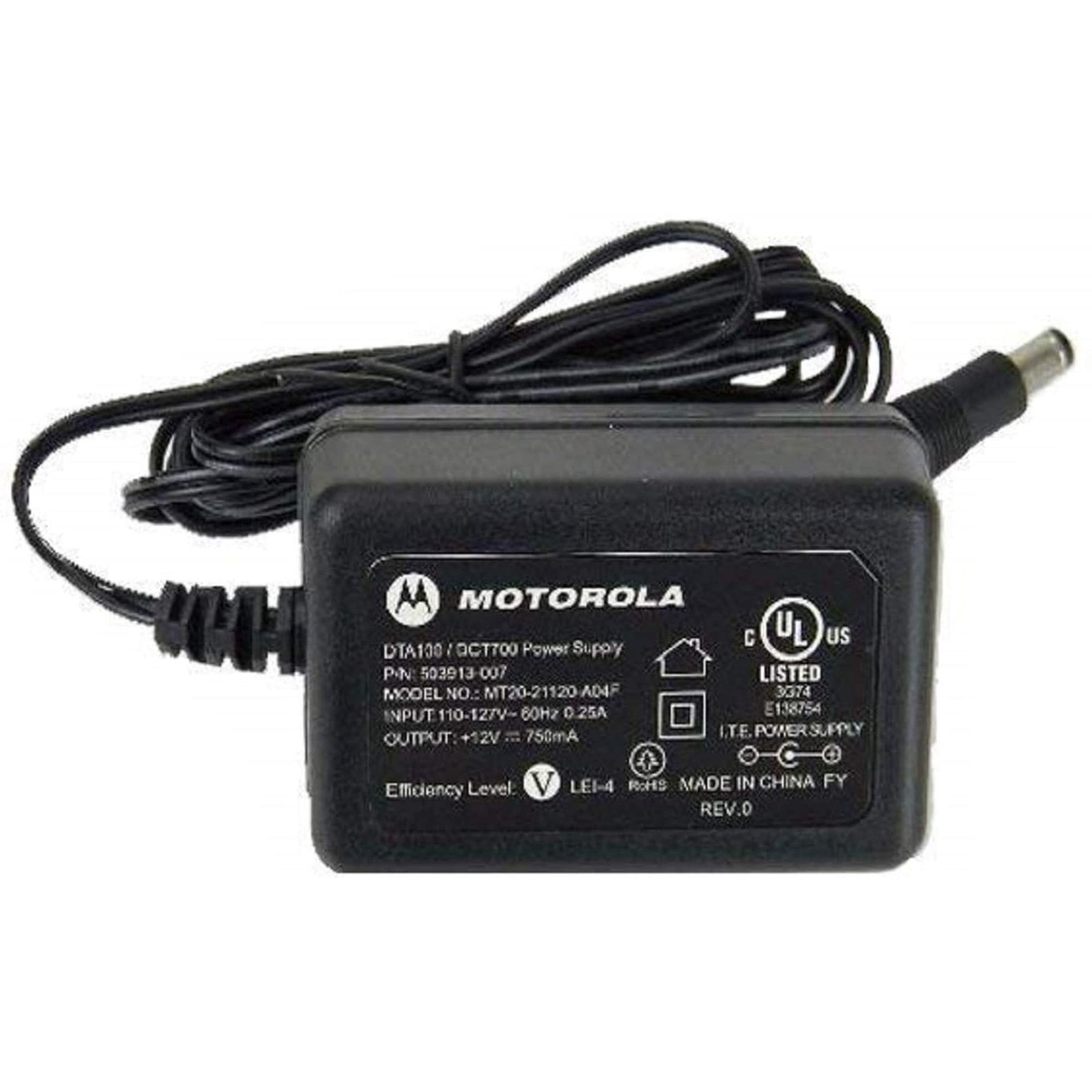 UpBright 12V 0.75A AC/DC Adapter Compatible with Motorola Cable Modem SB5100 SB5120 SB5101 SB5101U MT20-21120-A00F 503913-004 MT20-21120-A04F 503913-007 DTA100 DTA199 DCT700 12.0V 750mA Power Supply