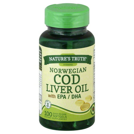 Nature's Truth Norwegian Cod Liver Oil Dietary Supplement - 100