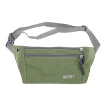 Unique Bargains 1 Pc Breathable Running Belt Solid Fanny Pack for Sports to Carry Phone Keys Green