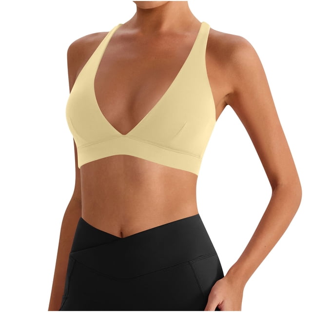 Fsgntruao Soutiens-Gorge de Sport à Fort Impact pour Femmes avec Coussinets Absorption des Chocs Course Gym Entraînement Brassières