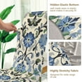 thumbnail image 5 of Yayeee 2 Pack Dining Chair Covers Stretch Parson Chairs Slipcovers Seat Protector, Blue Floral, 5 of 6