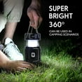 thumbnail image 2 of 2024 Upgrade Solar Lantern Rechargeable Fan, Portable & Collapsible Lightweight LED Camping Lantern for Power Outages Flashlight Survival Kits for Outdoor Tent Emergency Essentials Cool Gifts for Men, 2 of 8