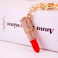 thumbnail image 2 of Cute Crystal Lipstick Style Keychain Bling Bling Rhinestone Car Key Decoration Blingbling Key Purse Keyring for Bag Wallet Handbags Backpack, 2 of 4