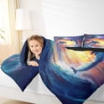 thumbnail image 4 of Homewish Sea Animal Whale Full Size Comforter Sets,Ocean Theme Bedding Comforter Set,Galaxy Starry Night Bedding SetsFor Girls Teens,Breathable Home Decor Reversible,3-Piece, 4 of 8