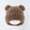 Coffee, variant on Kids Knit Beanie Hat, Winter Bear Ears Hat Warm Knitted Fleece Lined Woollen Ski Pompom Hat