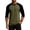 Army Green, variant on Delconic Men's 3/4 Sleeve Shirts Crew Neck Baseball T Shirts Casual Moisture Wicking Athletic Raglan Tops Army Green L