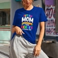 thumbnail image 1 of Daisyyozoid T-Shirt Joyeuse Fête des Mères pour Femmes Col Rond Imprimé Lettre Manches Courtes Décontracté, 1 of 5