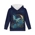 thumbnail image 5 of DISNIMO Butterfly Hoodie for Girls Floral Hoodie Moon Hoodies Sweatshirts for Kids Preppy Pullover Hooded Sweatshirt for Teen Boys Hoodie Size 14-16 Youth Streetwear Clothes Girls Children, 5 of 7