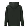 thumbnail image 5 of DPTALR Men's Casual Solid Color Long Sleeve Half-Zip Drawstring Hooded Sweatshirt with Pocket,Army Green,Big and Tall Men XL, 5 of 7