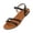 Black, variant on IEMIEMIEM Women's 2026 Summer Strappy Flat Sandals Fashion Adjustable Casual Fisherman Sandal with Open Toe Slingback Gladiator Sandals Brown 7.5 Wide