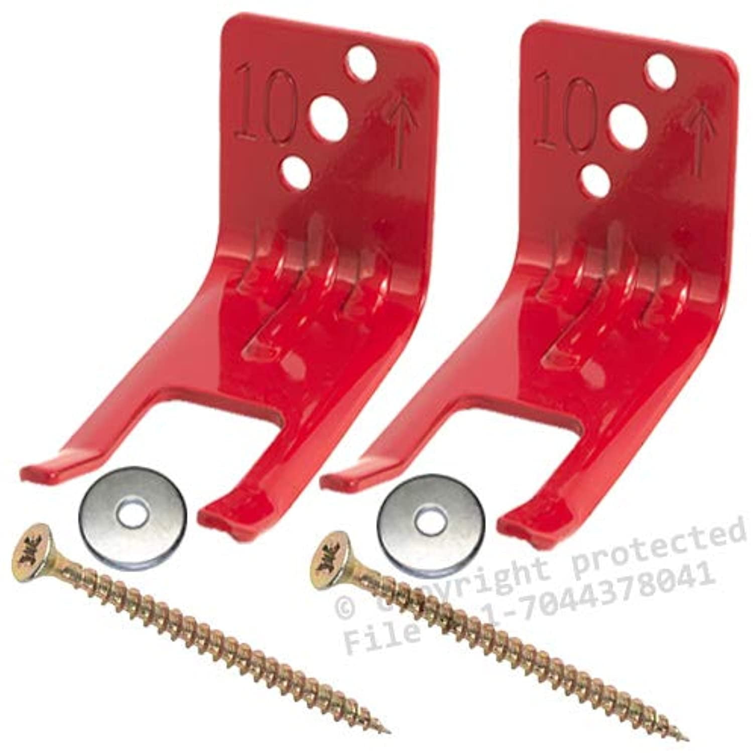Universal for all Extinguishers with Valve Body Slots Amerex Fork Style Mount FREE SCREWS & WASHERS INCLUDED Hanger for a 2 1/2 to 5 Lb - Fire Extinguisher Bracket Wall Hook Extinguishers 6 Pack