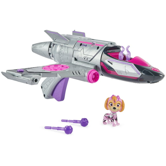 PAW Patrol: The Mighty Movie, Transforming Jet with Lights, Sounds & Skye Figure, Ages 3 