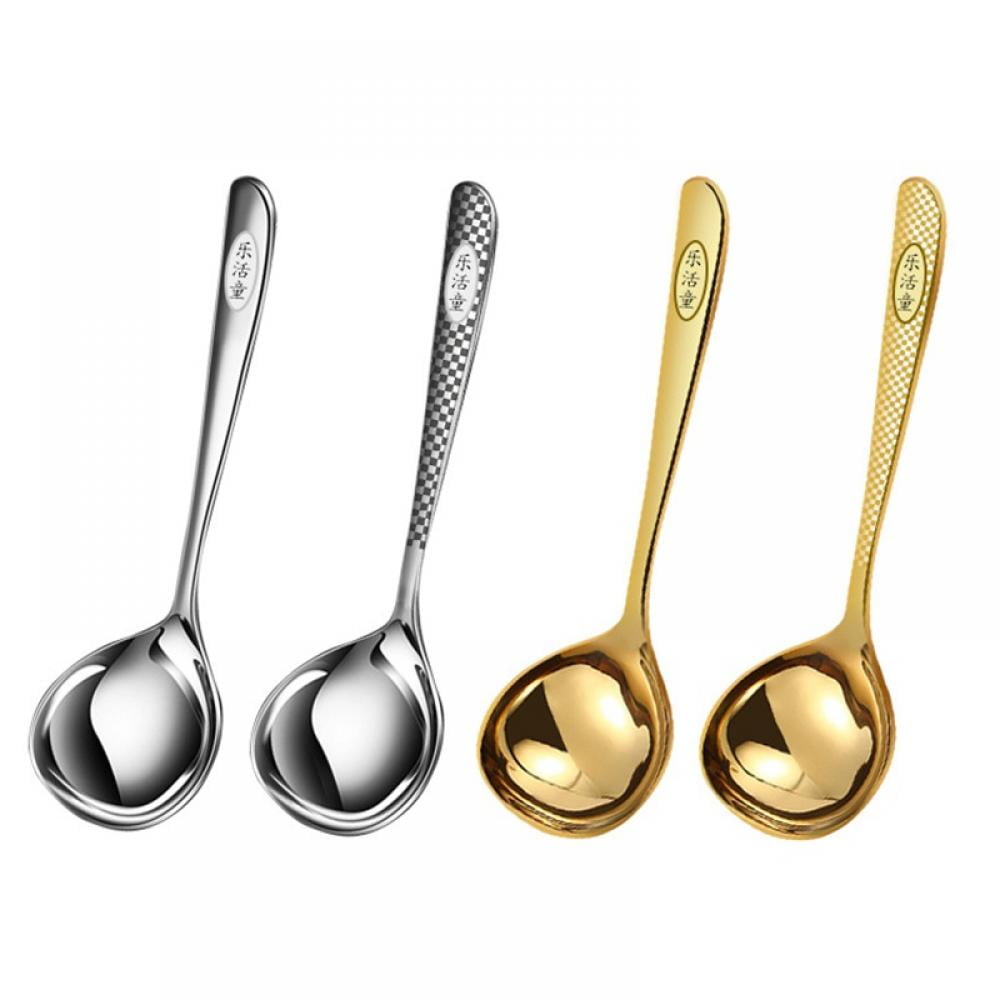 Jolly Long Handle Soup Spoons, Stainless Steel Soup Spoons, Table