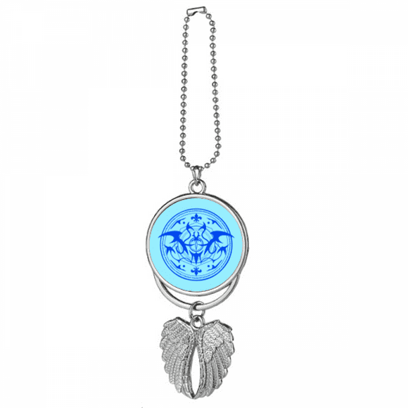 Bat Mattiness Method Print Silver Wing Car Pendant Decoration