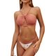 thumbnail image 1 of Trajes de baño de Dos Piezas con Parte Inferior brasileña de Bikini de Ojo de Cerradura para Mujer Rosado XL Rosado XL Xishao ropa, 1 of 2
