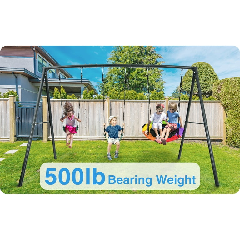 FaB　　Swing Big RF ３枚セット Hapfan 7.3ft Tall 600lb Heavy Duty Swing Set with 1 Platform Swing