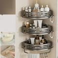 thumbnail image 2 of AFQH Suction Cup Triangle Shower Shelf: No Drill, Space-Saving & Easy to Clean!, 2 of 8