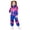Blue, variant on VNKIDY Girls 2 Piece Tracksuit Kids Color Block Long Sleeve Zip Front Coat Elastic Waisted Joggers For Casual Daily Outdoor Activities Cozy Set